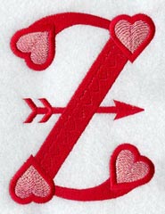 Valentine letter Z - 5 inch