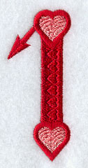 Valentine number 1 - 5 inch