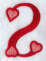 Valentine number 2 - 5 inch