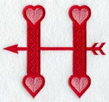 Valentine letter H - 5 inch