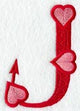 Valentine letter J - 5 inch