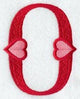 Valentine letter O - 5 inch
