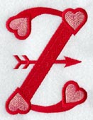 Valentine letter Z - 5 inch