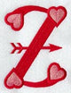 Valentine letter Z - 5 inch