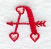 Valentine Letter A - 5 inch