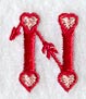 Valentine letter N - 5 inch