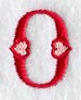Valentine letter O - 5 inch