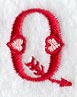 Valentine Letter Q - 5 inch