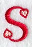 Valentine letter S - 5 inch