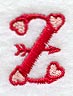 Valentine letter Z - 5 inch