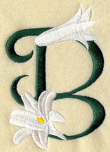 Easter Lily Letter B - 5 inch