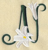Easter Lily Letter N - 5 inch
