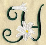 Easter Lily Letter H - 5 inch