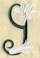 Easter Lily Letter I - 5 inch