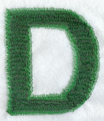 Plush Letter D - 5 inch