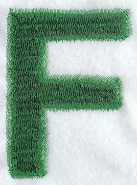 Plush Letter F - 5 inch