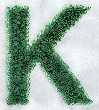 Plush Letter K - 5 inch