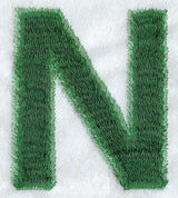 Plush Letter N - 5 inch