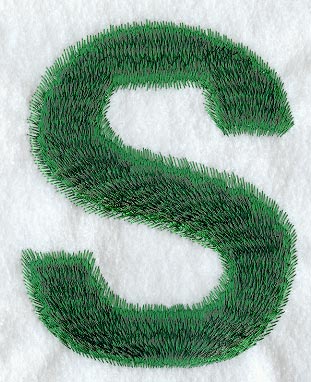 Plush Letter S - 5 inch