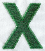 Plush Letter X - 5 inch