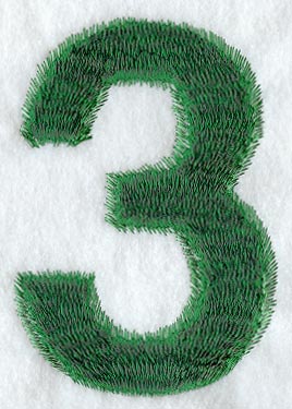 Plush Number 3 - 5 inch