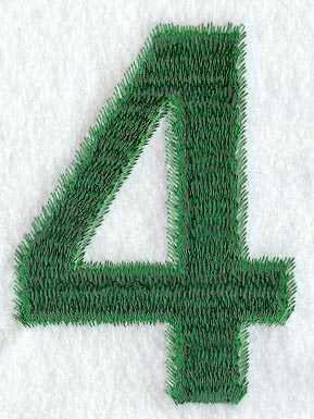 Plush Number 4 - 5 inch