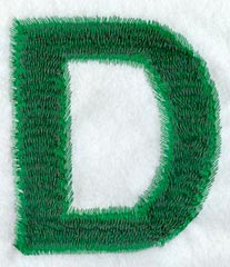 Plush Letter D - 5 inch