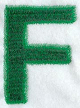 Plush Letter F - 5 inch