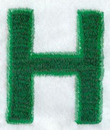 Plush Letter H - 5 inch