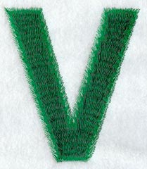 Plush Letter V - 5 inch