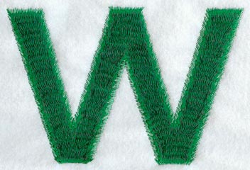 Plush Letter W - 5 inch