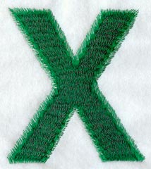 Plush Letter X - 5 inch