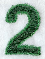 Plush Number 2 - 5 inch