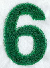 Plush Number 6 - 5 inch