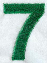 Plush Number 7 - 5 inch