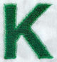 Plush Letter K - 5 inch