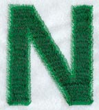 Plush Letter N - 5 inch