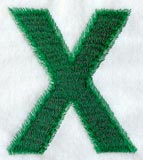 Plush Letter X - 5 inch