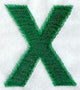 Plush Letter X - 5 inch