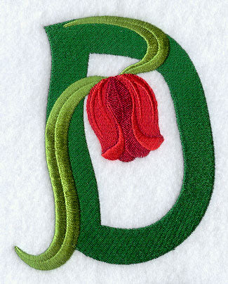 Tulip Letter D - 5 inch