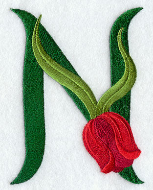 Tulip Letter N - 5 inch