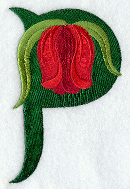 Tulip Letter P - 5 inch