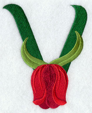 Tulip Letter V - 5 inch