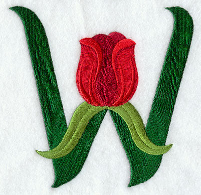 Tulip Letter W- 5 inch