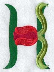 Tulip Letter H - 5 inch