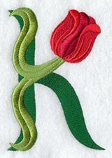 Tulip Letter K - 5 inch