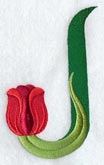 Tulip Letter J - 5 inch