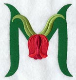 Tulip Letter M - 5 inch