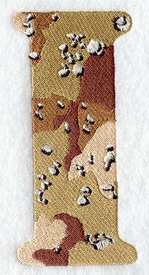 Camouflage Letter I - 5 inch