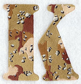 Camouflage Letter K - 5 inch